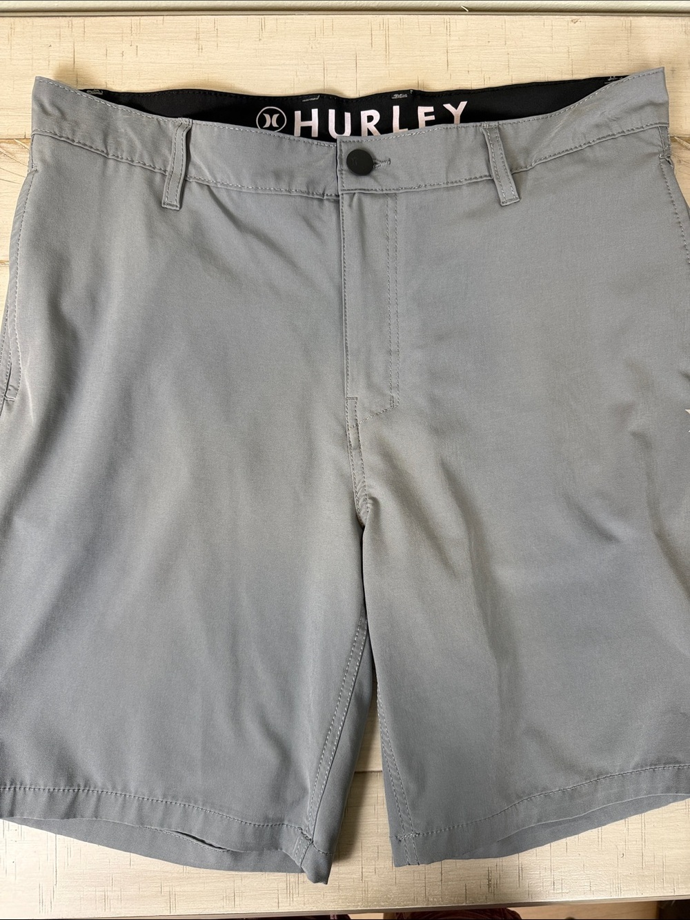 Hurley Men's Hybrid Shorts Steel Gray Board Short Regular Fit Size 34